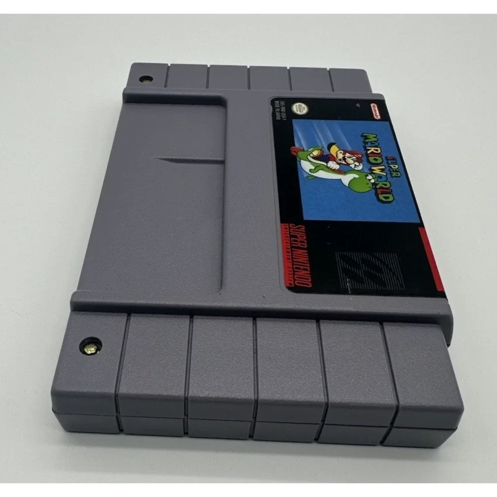 SUPER MARIO WORLD + MARIO PAINT CARTRIDGES - SNES SUPER NINTENDO TESTED & WORKS
